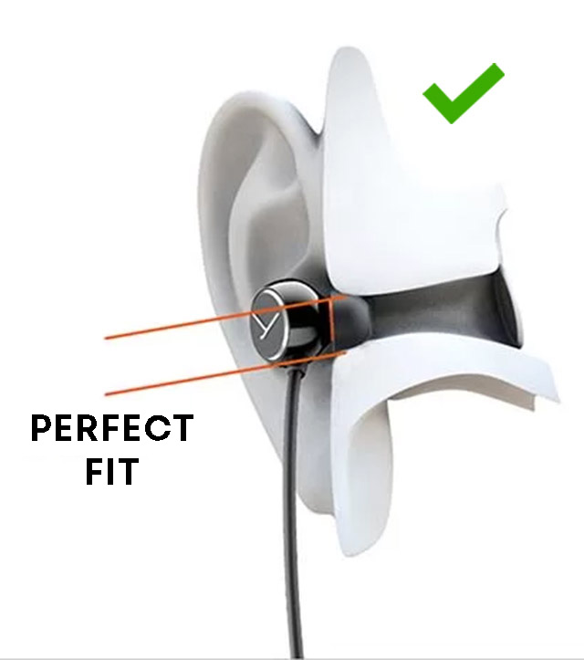 Eartip bowl shape - perfect fit